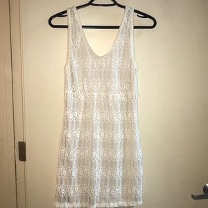 Lace off white dress